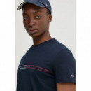 Camiseta con Logo en el Pecho de Tommy Jeans  TOMMY HILFIGER