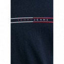 Camiseta con Logo en el Pecho de Tommy Jeans  TOMMY HILFIGER
