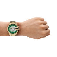 Reloj Megachief Slim Dorado E/verde  DIESEL