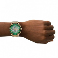 Reloj Spiked Dorado E/verde  DIESEL