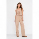 Pantalones Mujer Pantalones 24COLOURS 60910 Beige