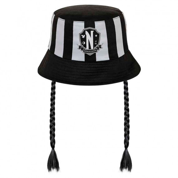Gorro Pesquero con Trenzas Miercoles  KARACTER MANIA
