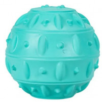 FREEDOG perro juguete pelota goma Teak turquesa 8 cm