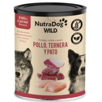 ICA Nutradog Perro Adulto Pollo Ternera Pato Lata 400 Gr