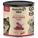 ICA Nutradog Perro Adulto Pollo Ternera Pato Lata 800 Gr