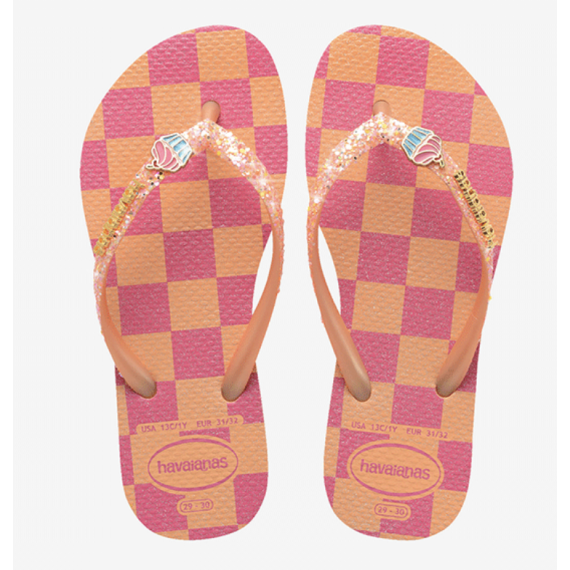 Kids Slim Glitter Trendy Peach HAVAIANAS