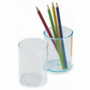 CUBILETE PLASTICO REDONDO TRANSPARENTE