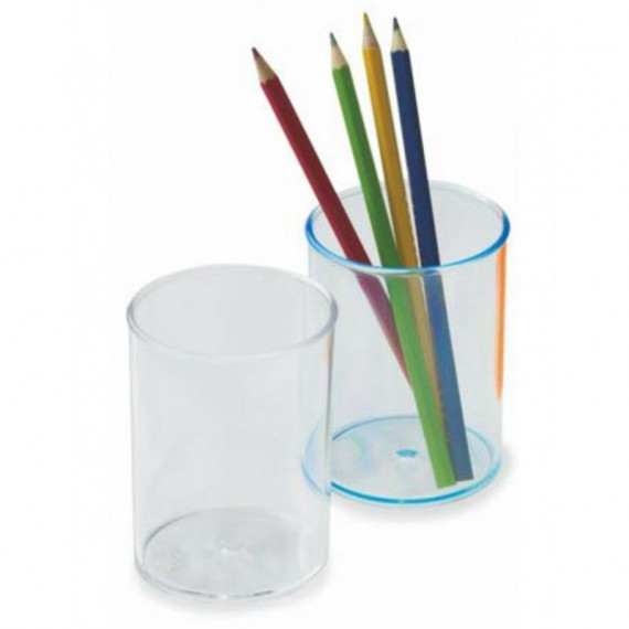 CUBILETE PLASTICO REDONDO TRANSPARENTE