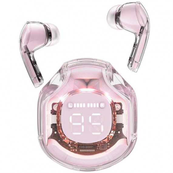 ACEFAST T8 Crystal Auriculares BLUETOOTH Rosa Lotus