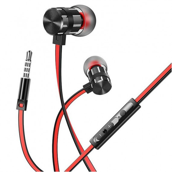 BOROFONE BM48 Auriculares Metálicos con Micrófono - Negro