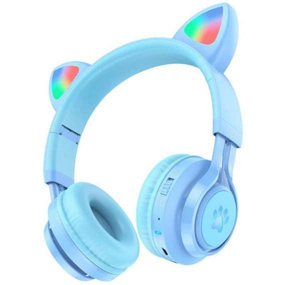 HOCO W39 Auriculares Inalámbricos Infantiles Cat Ear - Azul