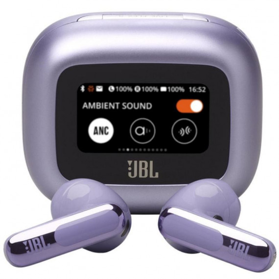 JBL Live Flex 3 Púrpura - Auriculares Inalámbricos con Cancelación de Ruido