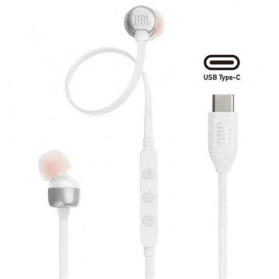 JBL Tune 310C Auriculares Usb-c Blanco