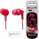 PANASONIC RP-HJE125E-R Auriculares In-ear Rojo