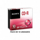SONY CD-R80 48X 700 Mb (pack de 10)