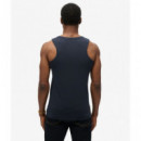 Camiseta sin Mangas con Logotipo Essential de SUPERDRY