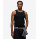 Camiseta sin Mangas con Logotipo Essential de SUPERDRY