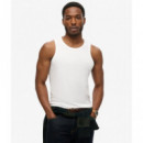 Camiseta sin Mangas con Logotipo Essential de SUPERDRY