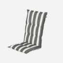 Cojín de Silla de Exterior Respaldo Alto- Roma- Estampado a Rayas- Color Gris-hartman®  HARTMAN OUTDOOR FURNITURE