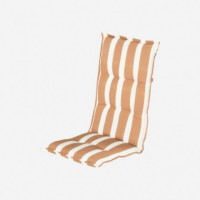 Cojín de Silla de Exterior Respaldo Alto- Roma- Estampado a Rayas- Color Caramelo-hartman®  HARTMAN OUTDOOR FURNITURE