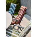 Cojín de Silla de Exterior Respaldo Alto- Roma- Estampado a Rayas- Color Naranja-hartman®  HARTMAN OUTDOOR FURNITURE