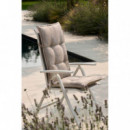 Cojín de Silla de Exterior Respaldo Alto- Selva Pepper- Estampado con Colores Neutros-hartman®  HARTMAN OUTDOOR FURNITURE