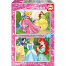 PUZZLE 2X20 PIEZAS PRINCESAS DISNEY