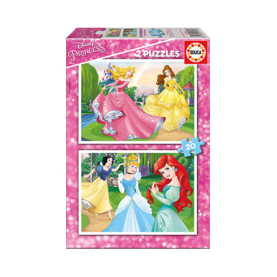 PUZZLE 2X20 PIEZAS PRINCESAS DISNEY