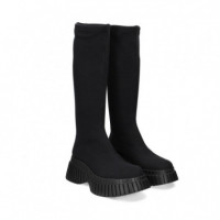 Bota Plataforma Textil Negro  CAMPER