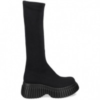 Bota Plataforma Textil Negro  CAMPER