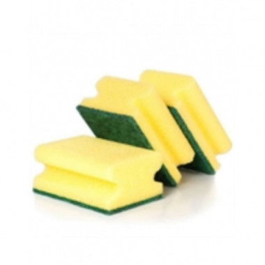 ESTROPAJO VERDE SALVAUÑAS FIBRA (3 unid.)