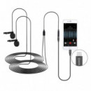 BOYA BY-M2D Micrófono de Solapa Doble Lightning