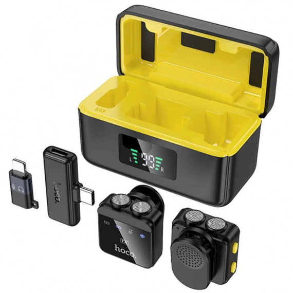 HOCO L17 Micrófono Lavalier Inalámbrico Dual