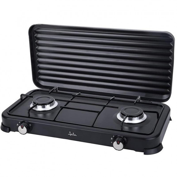 JATA JECG2702 Cocina de Gas Portátil 2 Quemadores