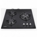 ROMO RO-PCG3FPC Placa de Cocina a Gas 3 Fogones