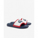 Chanclas Serve Slide Dual de Hombre de LACOSTE