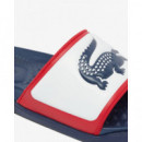 Chanclas Serve Slide Dual de Hombre de LACOSTE