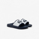 Chanclas Serve Slide Dual de Hombre de LACOSTE