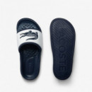 Chanclas Serve Slide Dual de Hombre de LACOSTE