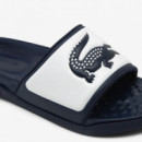 Chanclas Serve Slide Dual de Hombre de LACOSTE
