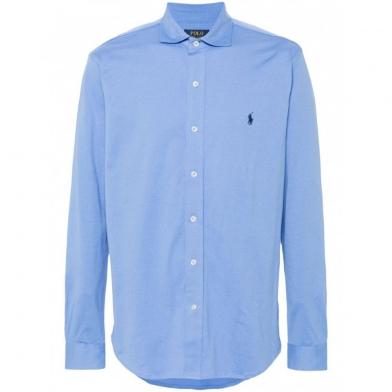 Polo RALPH LAUREN - LSFBESTATEM1-LONG Sleeve-sport Shirt - Harbor Island Blue C7998 - 710899386013/HARBOR Island Blue C7998