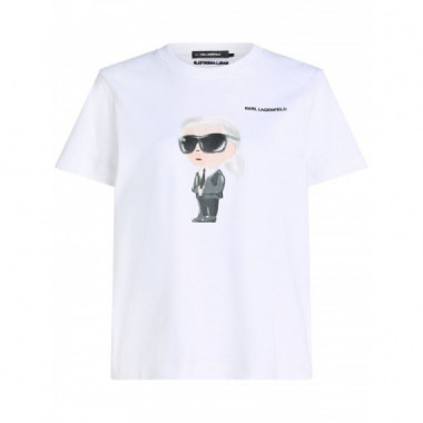 KARL LAGERFELD - Ikon Aquarelle K T Shirt - 100 - A1W17130/100