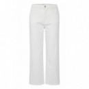 Vaqueros Mujer Pantalones ICHI Vaqueros Blancos Ziggy Trend