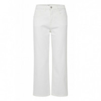Vaqueros Mujer Pantalones ICHI Vaqueros Blancos Ziggy Trend
