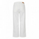 Vaqueros Mujer Pantalones ICHI Vaqueros Blancos Ziggy Trend
