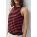 Camisas y Tops Top ESE O ESE Góndola Coral Stripes