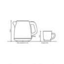 DUNLOP Hervidor de Agua 0.8L de 12V para coche /barco/camion