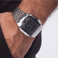 CASIO DB-360-1A Reloj Digital para Hombre - Acero Inoxidable, Multilingüe, Resistente Al Agua y con Memoria de Contactos