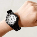 CASIO MRW-200H-7B Reloj Analógico para Hombre - Esfera Blanca con Números Negros, Día y Fecha, Resistente Al Agua 100M