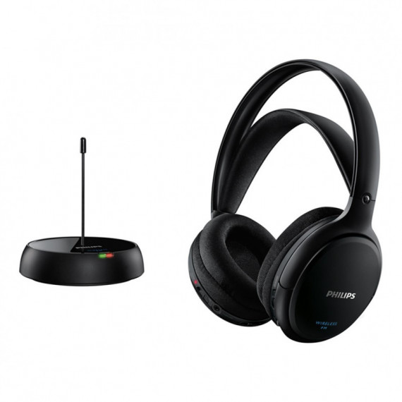PHILIPS SHC5200/10 Auriculares Inalámbricos para TV y Cine en Casa - Sonido Envolvente, Base de Carga Incluida